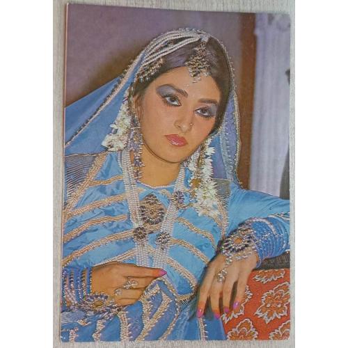 Jaya Prada * Vintage Bollywood Postcard *