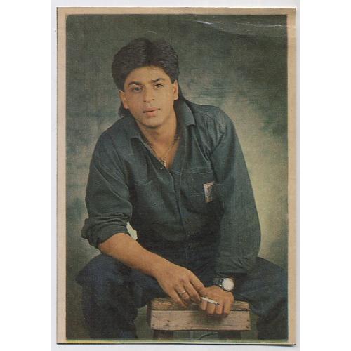 Shah Rukh Khan * Vintage Bollywood Postcard * (BLANK)
