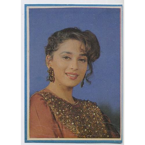 Madhuri Dixit * Vintage Bollywood Postcard * (BLANK)