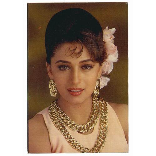 Madhuri Dixit * Vintage Bollywood Postcard *