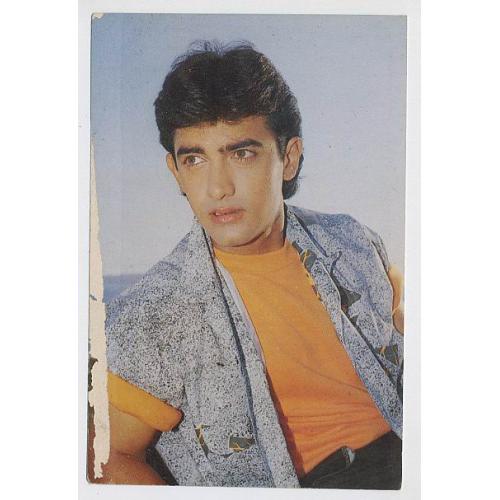 Aamir Khan * Vintage Bollywood Postcard *