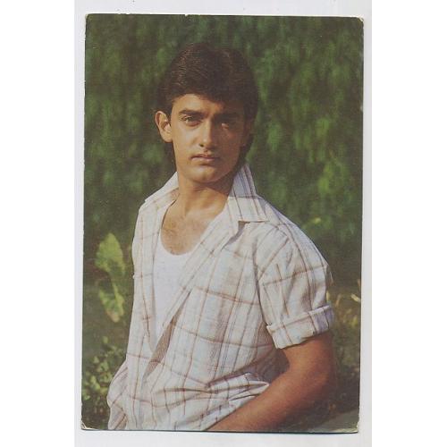 Aamir Khan * Vintage Bollywood Postcard *
