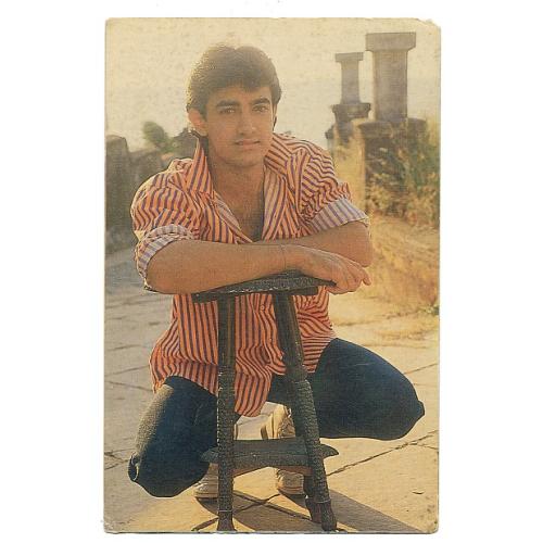 Aamir Khan * Vintage Bollywood Postcard *