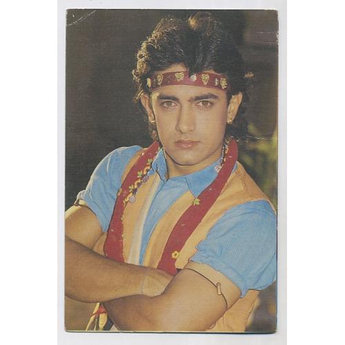 Aamir Khan * Vintage Bollywood Postcard *