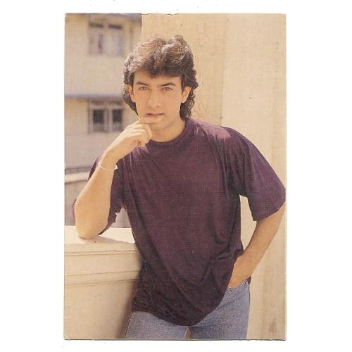 Aamir Khan * Vintage Bollywood Postcard *