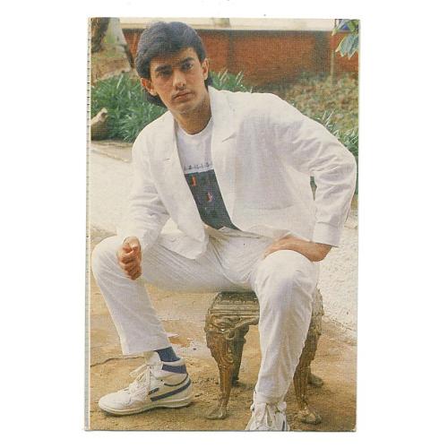 Aamir Khan * Vintage Bollywood Postcard *