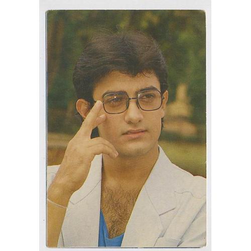 Aamir Khan * Vintage Bollywood Postcard *