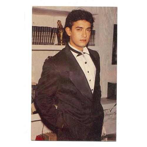 Aamir Khan * Vintage Bollywood Postcard *