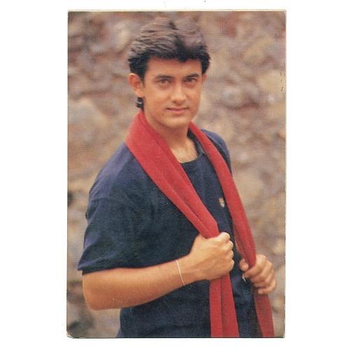 Aamir Khan * Vintage Bollywood Postcard *