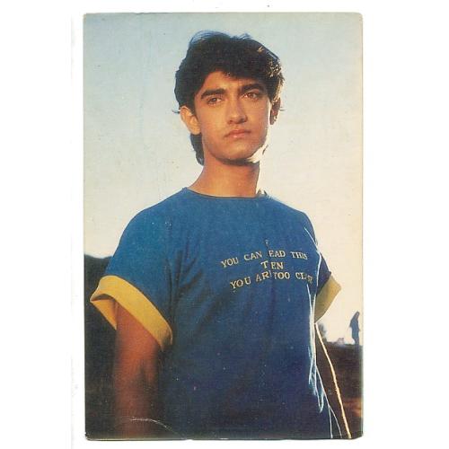 Aamir Khan * Vintage Bollywood Postcard *