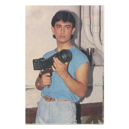 Aamir Khan * Vintage Bollywood Postcard *