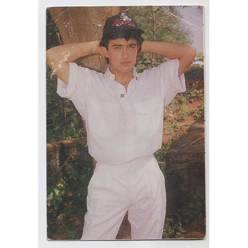 Aamir Khan * Vintage Bollywood Postcard *