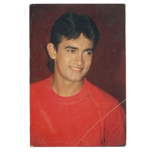 Aamir Khan * Vintage Bollywood Postcard *