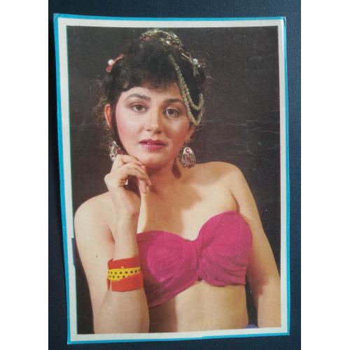 Bollywood actress * Vintage Bollywood Postcard * (BLANK)