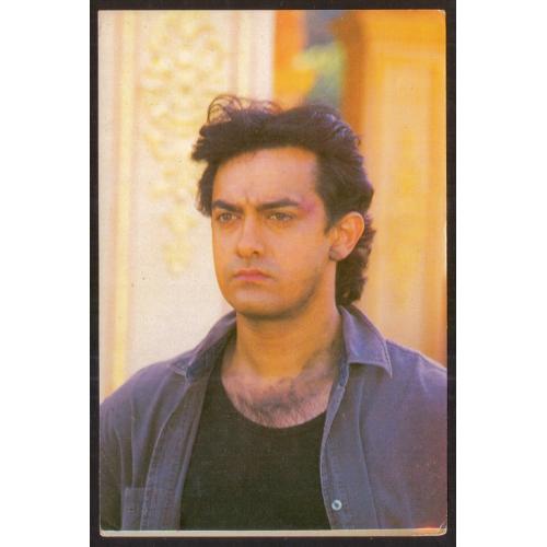 Aamir Khan * Vintage Bollywoord Postcard * (Jain 10267) (S1)