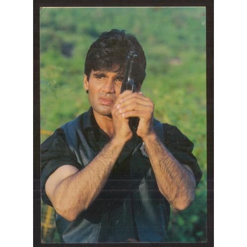 Sunil Shetty * Vintage Bollywoord Postcard * (Reliance PC 2205) (S1)