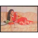 Poonam Dhillon * Vintage Bollywoord Postcard * (Ruby) (S1)