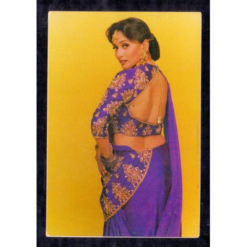 Madhuri Dixit * Vintage Bollywoord Postcard * (Tiki) (A10)