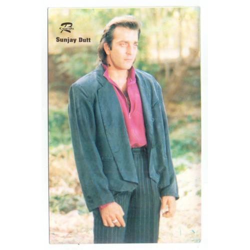 Sanjay Dutt * Vintage Bollywoord Postcard * (RUBY) (A9)