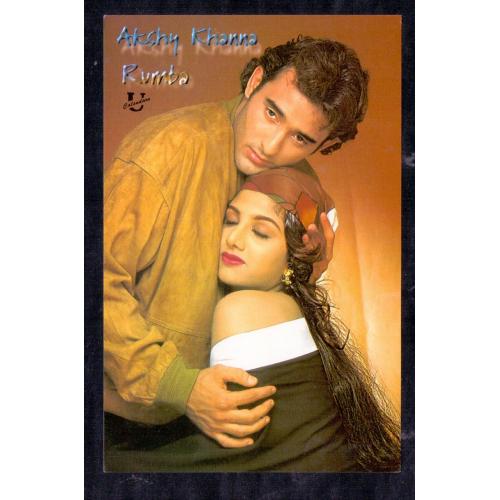 Rambha and Akshaye Khanna * Vintage Bollywoord Postcard * (UNIVERSEL) (A10)