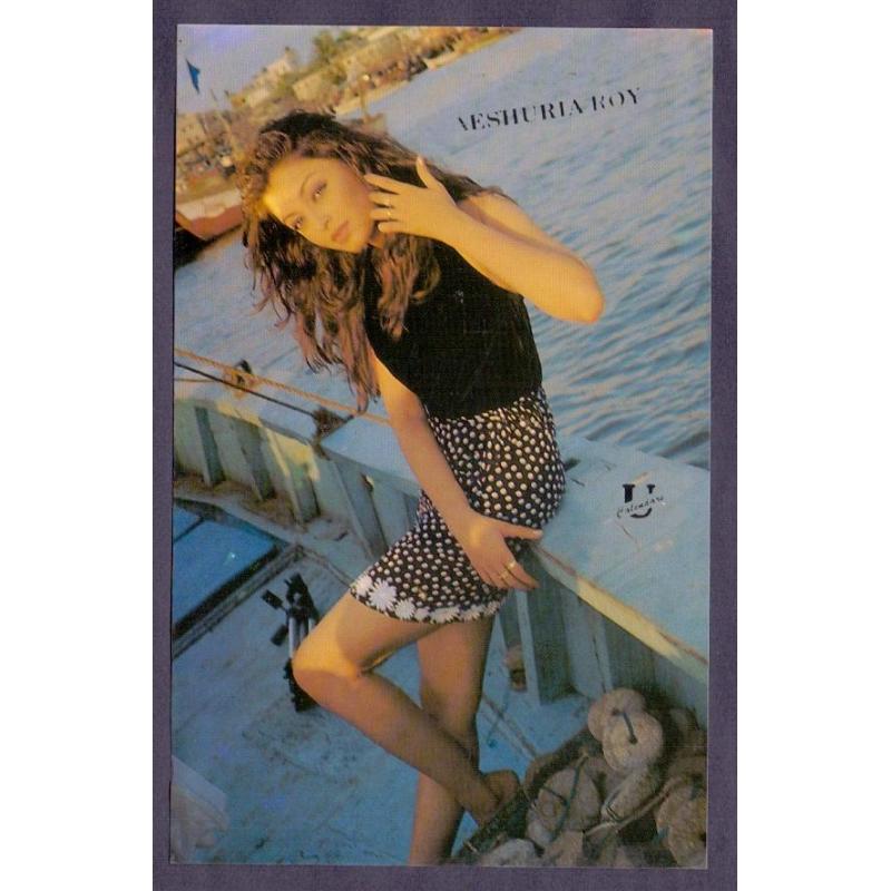 Aishwarya Rai * Vintage Bollywoord Postcard * (Universal) (A8)