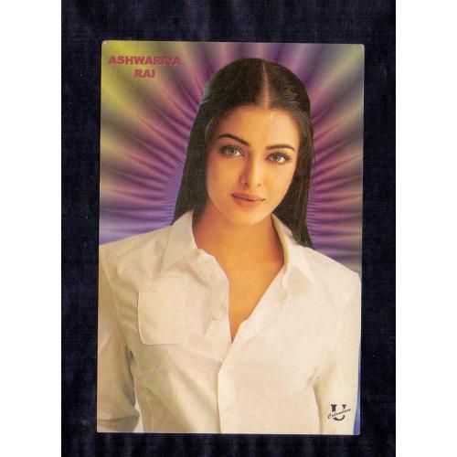 Aishwarya Rai * Vintage Bollywoord Postcard * (Universel) (A9)