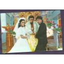 Suchitra Krishnamoorthi and Shahrukh Khan * Vintage Bollywood Postcard * (UNIVERSAL) (A-01)