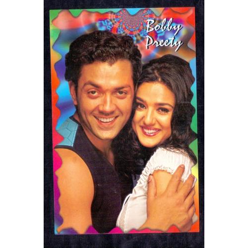 Preity Zinta and Bobby Deol * Vintage Bollywoord Postcard * (ALRahim) (A10)