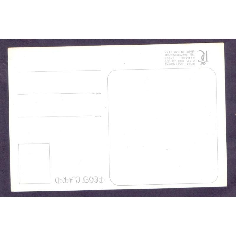 Karishma Kapoor and Shahrukh Khan * Vintage Bollywoord Postcard * (Royal) (A8)