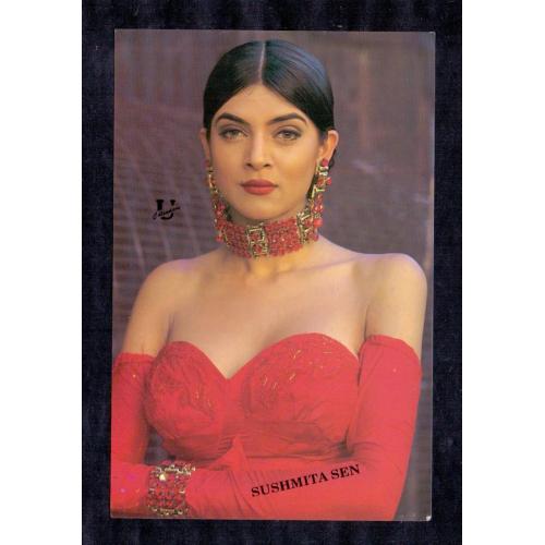 Sushmita Sen * Vintage Bollywoord Postcard * (Universal) (A9)