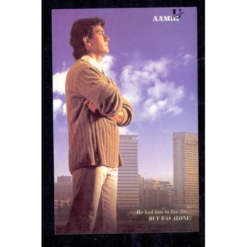 Aamir Khan * Vintage Bollywoord Postcard * (Universal) (A10)