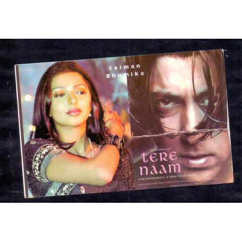Bhumika Chawla and Salman Khan * Vintage Bollywoord Postcard * (Hina) (A9)