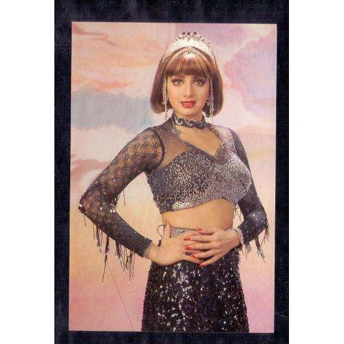 Sridevi , Sri Devi * Vintage Bollywoord Postcard * (BEAUTY) (A10)