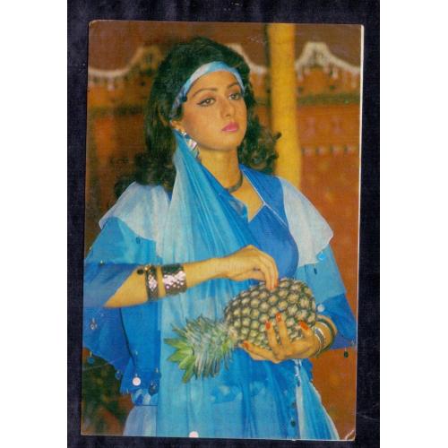 Sridevi , Sri Devi * Vintage Bollywoord Postcard * (PAKISTAN) (A10)