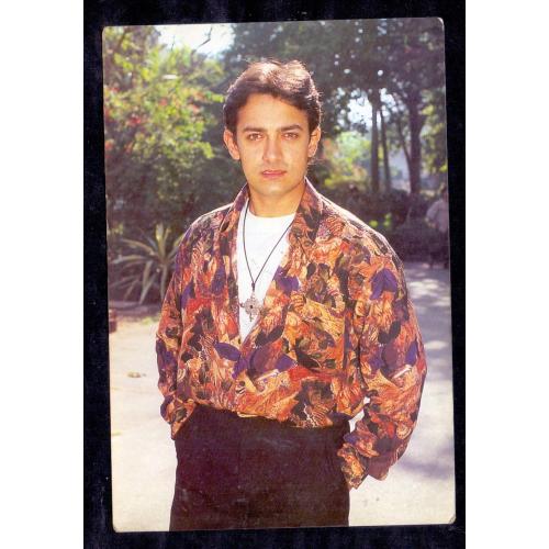 Aamir Khan * Vintage Bollywoord Postcard * (BEAUTY) (A10)