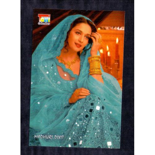 Madhuri Dixit * Vintage Bollywoord Postcard * (TONI) (A5)