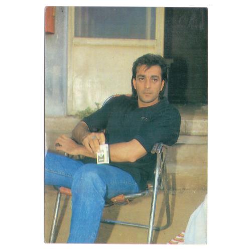 Sanjay Dutt  * Vintage Bollywoord Postcard * (NAYAB) (A8)