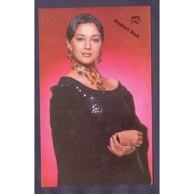 Madhuri Dixit * Vintage Bollywoord Postcard * (Ruby) (A8)