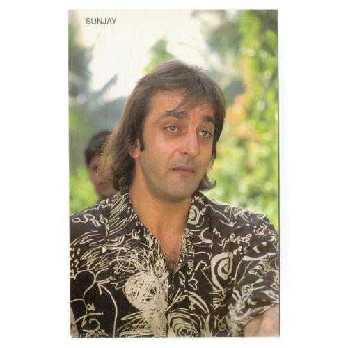 Sanjay Dutt  * Vintage Bollywoord Postcard * (NAYAB) (A8)