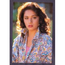 Madhuri Dixit * Vintage Bollywoord Postcard * (Beauty) (A8)